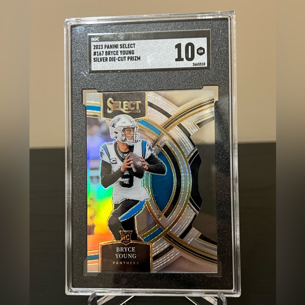 2023 Select Silver Die Cut Prizm Bryce Young SGC 10 Graded Rookie RC Card 🔥🏈🐈‍⬛